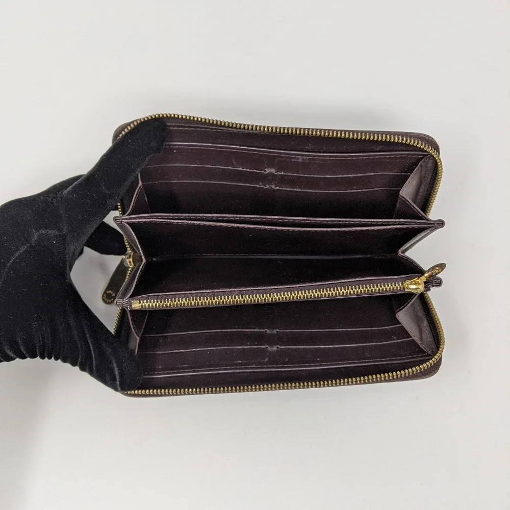 Louis Vuitton Monogram Vernis amaranth wallet zip - Picture 3 of 15